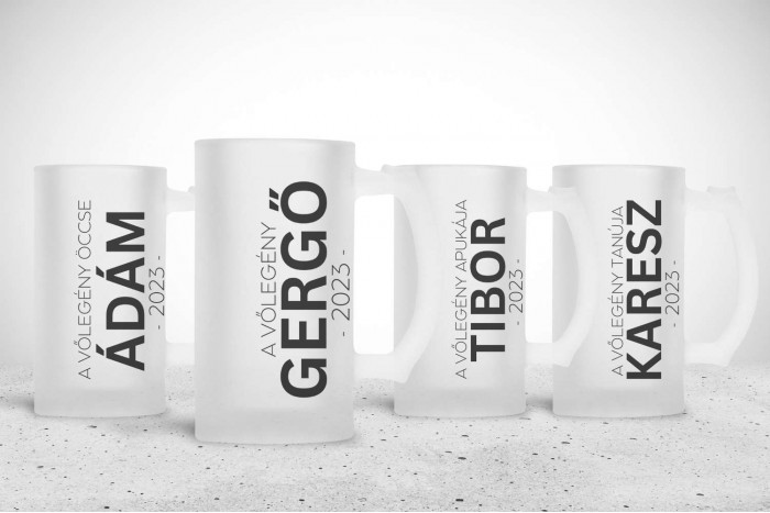 egyedi söröskorsó esküvőre vagy legénybúcsúra 2