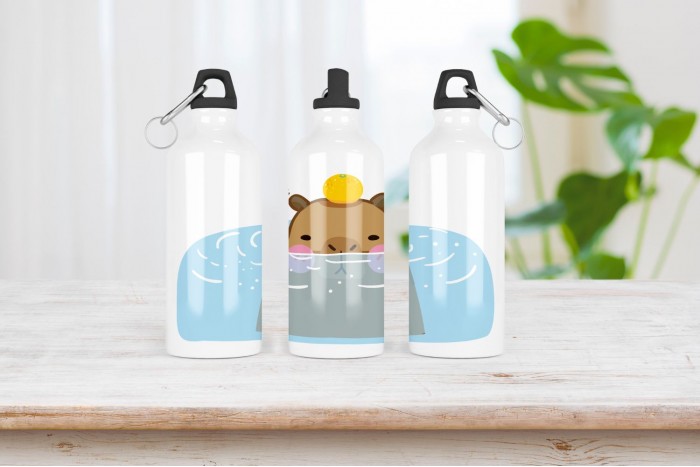 capybara kulacs karabinerrel - aluminium 2