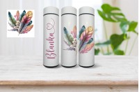 okos termo kulacs - névvel, boho mintával 20