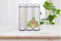 capybara mintás okos termo kulacs névvel 3