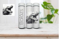 aligátor mintás okos termo kulacs - névvel 4