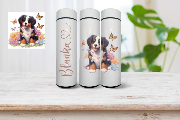 berni pásztor mintás okos termo kulacs - névvel 2