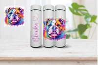 bulldog mintás okos termo kulacs - névvel 4