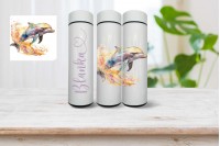 delfin mintás okos termo kulacs - névvel 4