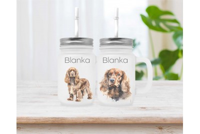 Cocker spániel limonádés poharak