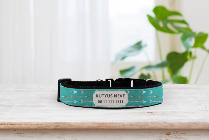 egyedi nyakörv boho mintával - állítható 2