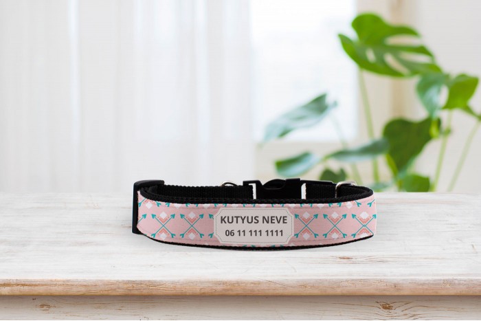 egyedi nyakörv boho mintával - állítható 2