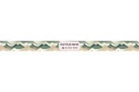 egyedi nyakörv geometrikus hegyek mintával - állítható 3