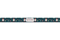 mikulás mintás nyakörv - állítható - névvel, telefonszámmal 3