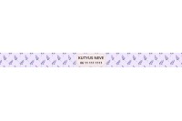 levendula mintás nyakörv - állítható 3