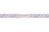 levendula mintás nyakörv - állítható 3