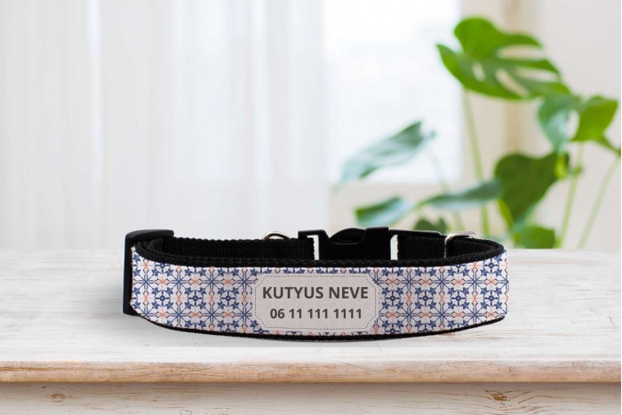 egyedi nyakörv marokkói mintával - állítható 2