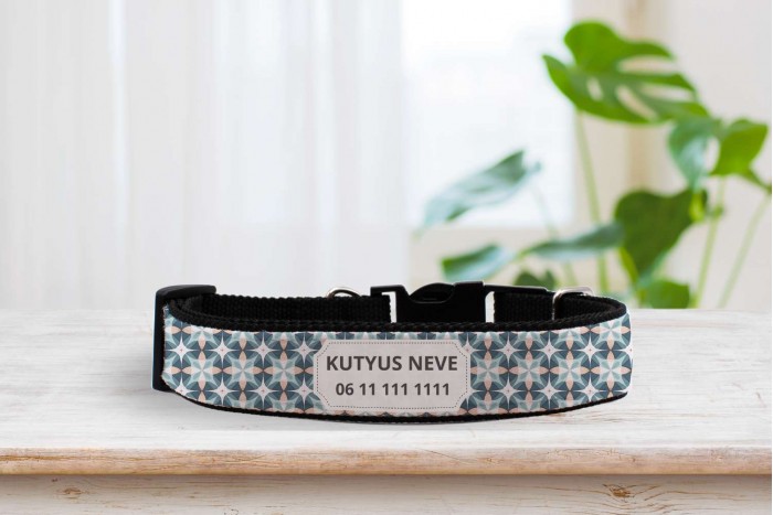 egyedi nyakörv marokkói mintával - állítható 2