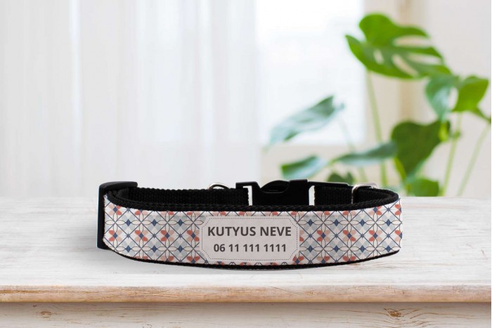 egyedi nyakörv marokkói mintával - állítható 2