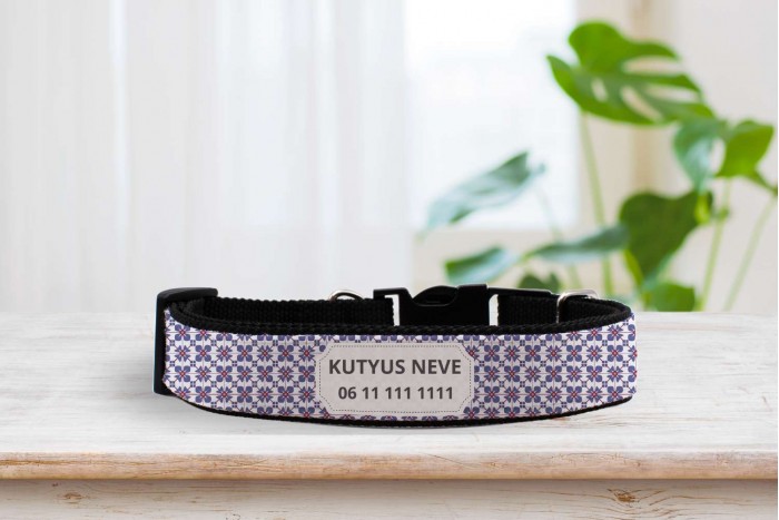 egyedi nyakörv marokkói mintával - állítható 2