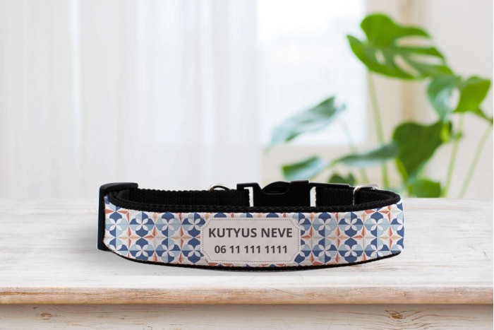 egyedi nyakörv marokkói mintával - állítható 2