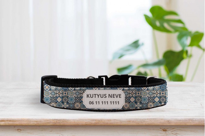 egyedi nyakörv marokkói mintával - állítható 2