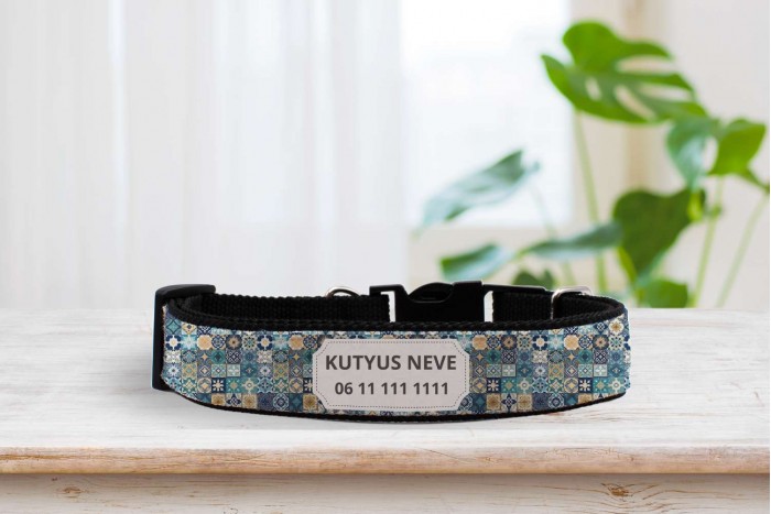egyedi nyakörv marokkói mintával - állítható 2