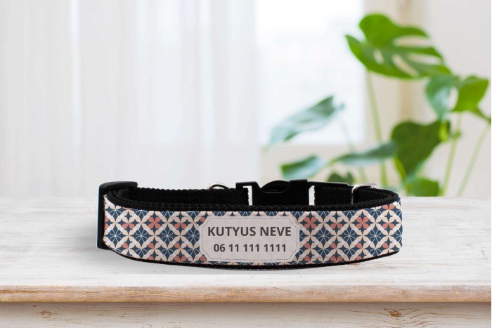 egyedi nyakörv marokkói mintával - állítható 2