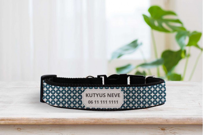 egyedi nyakörv marokkói mintával - állítható 2