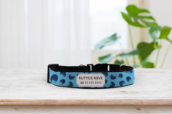 egyedi nyakörv modern virágos mintával - állítható 2