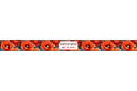 egyedi pipacsos nyakörv - állítható - névvel, telefonszámmal 3