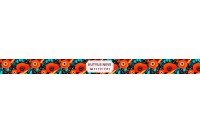 egyedi pipacsos nyakörv - állítható - névvel, telefonszámmal 3