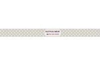 egyedi pöttyös nyakörv szürke színben - állítható 3