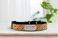 retro mintás nyakörv - állítható 7