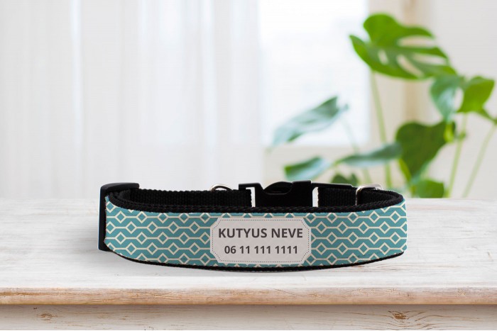 retro mintás nyakörv - állítható 2