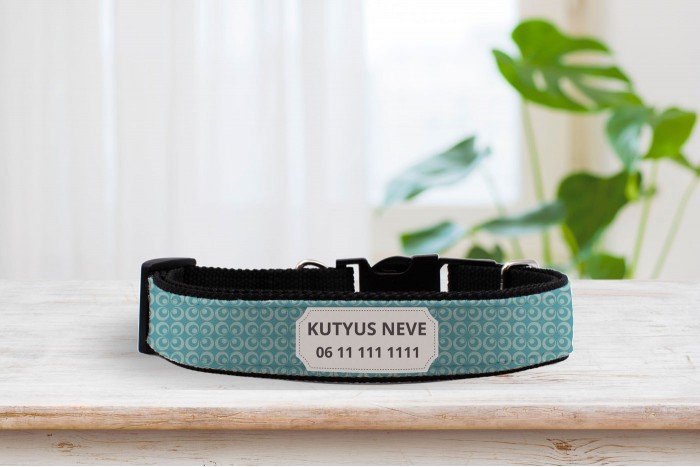 retro mintás nyakörv - állítható 2