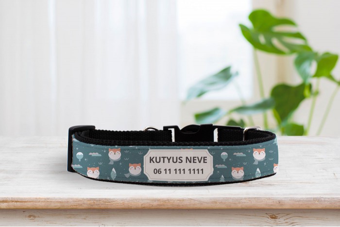 shiba inu mintás nyakörv - állítható 2