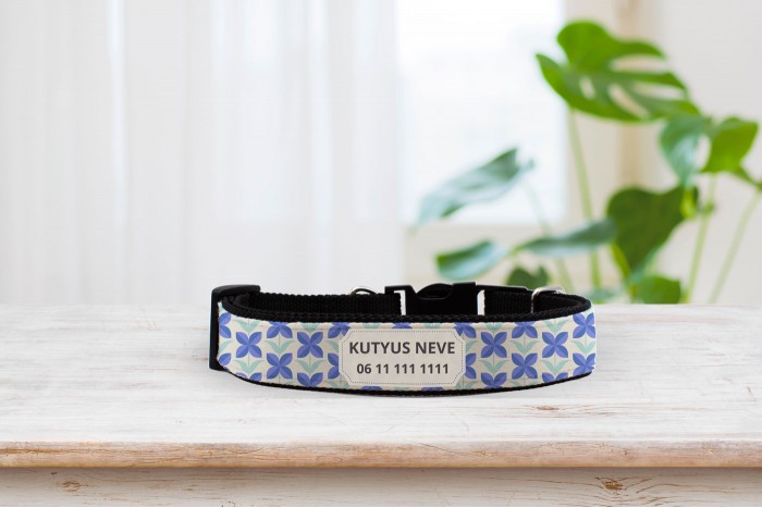 egyedi nyakörv skandináv mintával - állítható 2