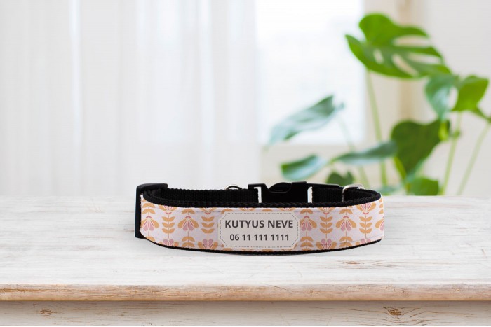 egyedi nyakörv skandináv mintával - állítható 2