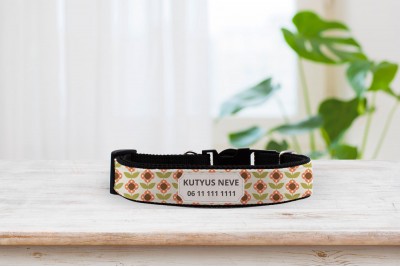 Egyedi nyakörv skandináv mintával - állítható