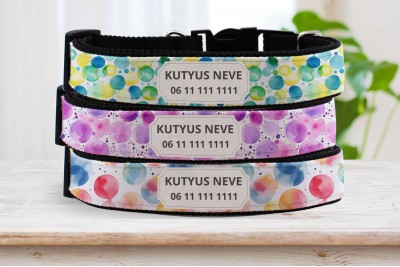 Vízfesték mintás nyakörvek