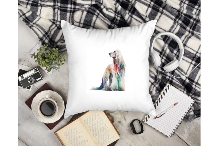 afgán agár mintás párna 2