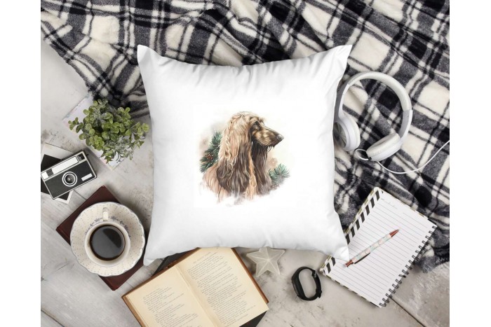 afgán agár mintás párna 2