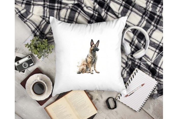 belga juhász - malinois mintás párna 2