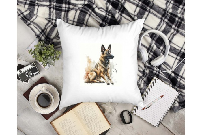 belga juhász - malinois mintás párna 2