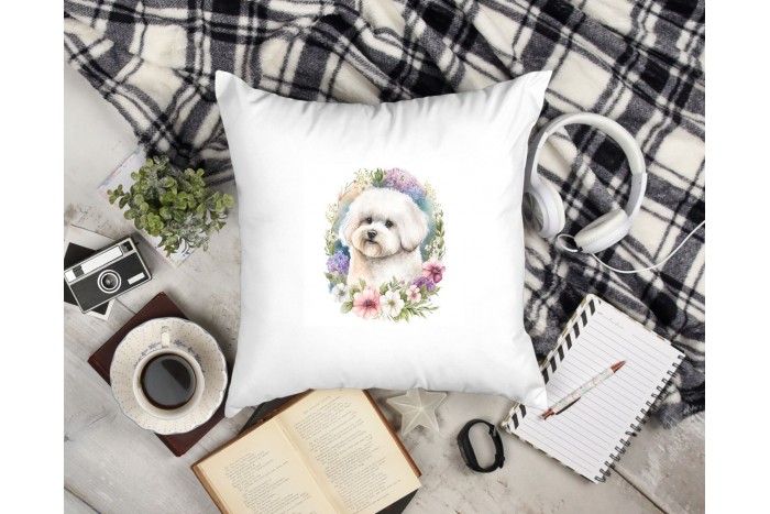 bichon mintás párna 2