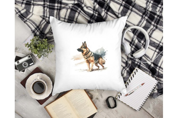 németjuhász mintás párna 2