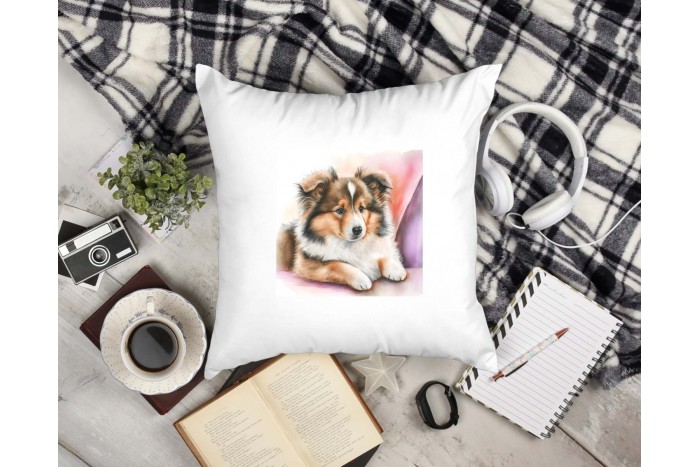 skót juhászkutya mintás párna 2