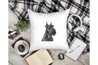 schnauzer mintás párna 47