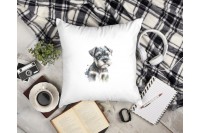 schnauzer mintás párna 52