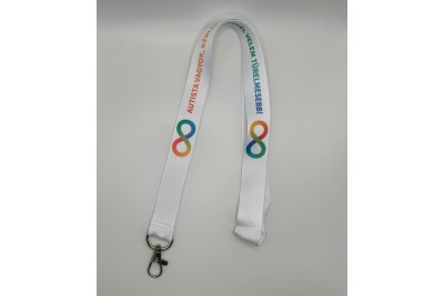 Nyakpánt  - "autista vagyok, kérlek legyél velem türelmesebb" felirattal