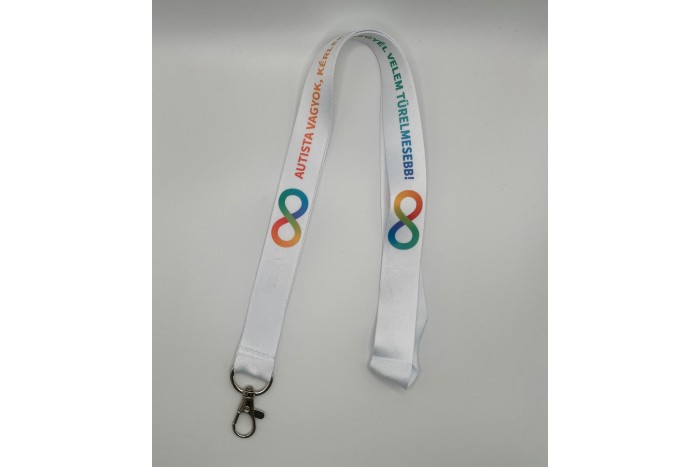 nyakpánt - "autista vagyok, kérlek legyél velem türelmesebb" felirattal 2