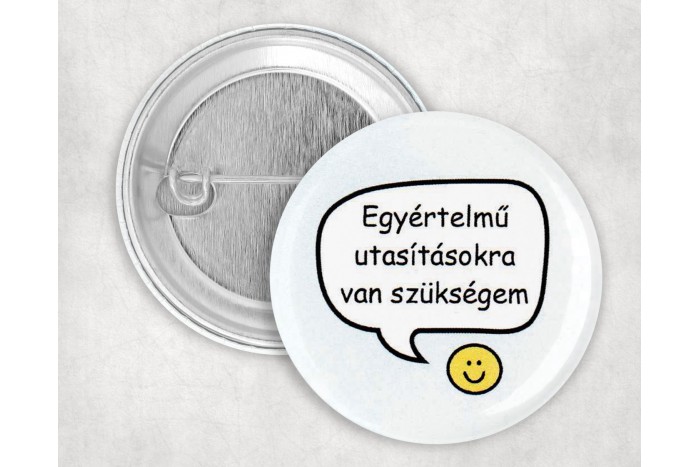 egyértelmű utasításokra van szükségem kitűző 2