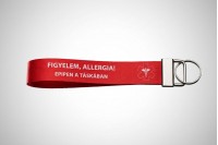 figyelem, allergia! – epipen a táskában jelölő piros kivitelben 3