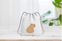 capybara mintás zsinóros tornazsák 3